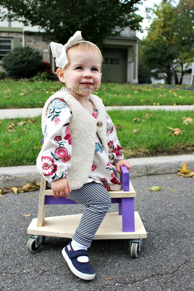 diy toddler size scooter ride on toy