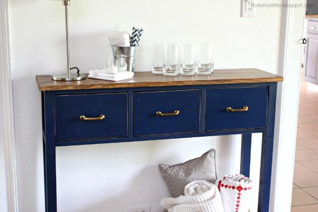diy dining room sideboard with 3 drawers