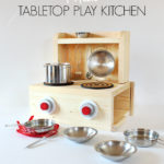 DIY Portable Tabletop Play Kitchen