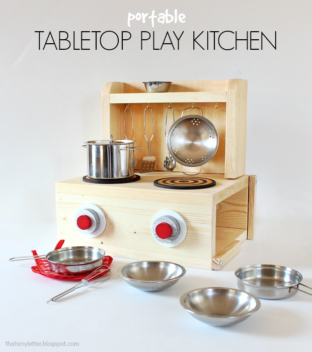 diy portable tabletop play kitchen