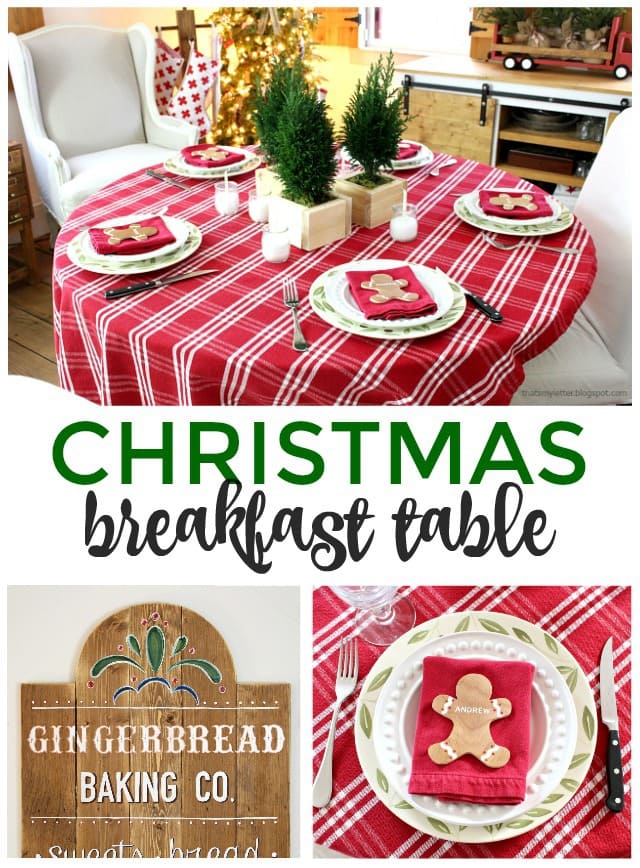 christmas breakfast table 