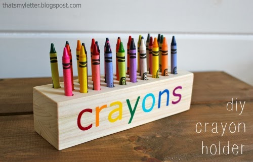 Crayon holder, wooden crayon holder, crayon organizer, crayon
