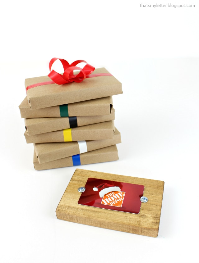 diy wood gift card holder