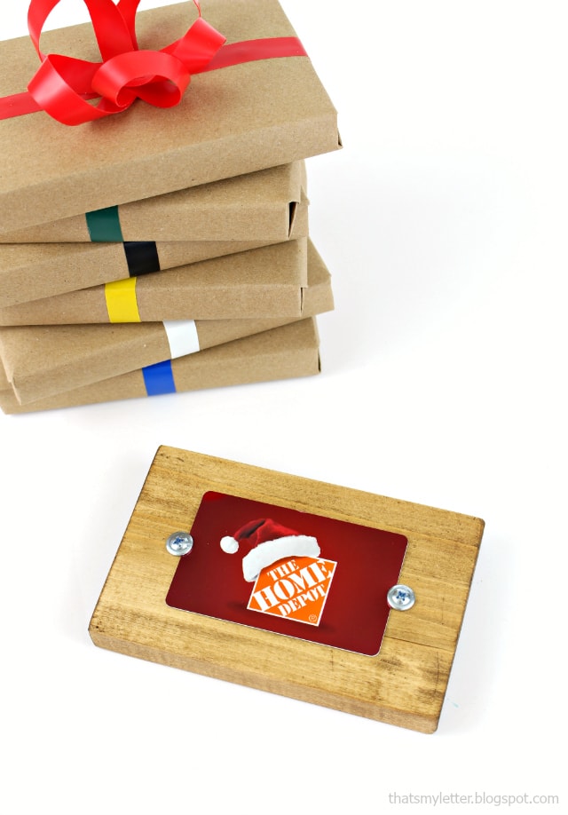 diy wood gift card holder