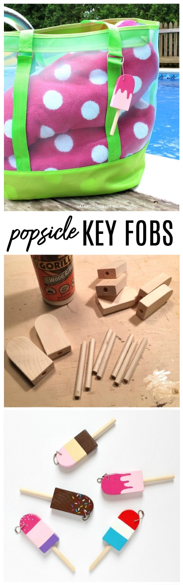 diy popsicle key fobs