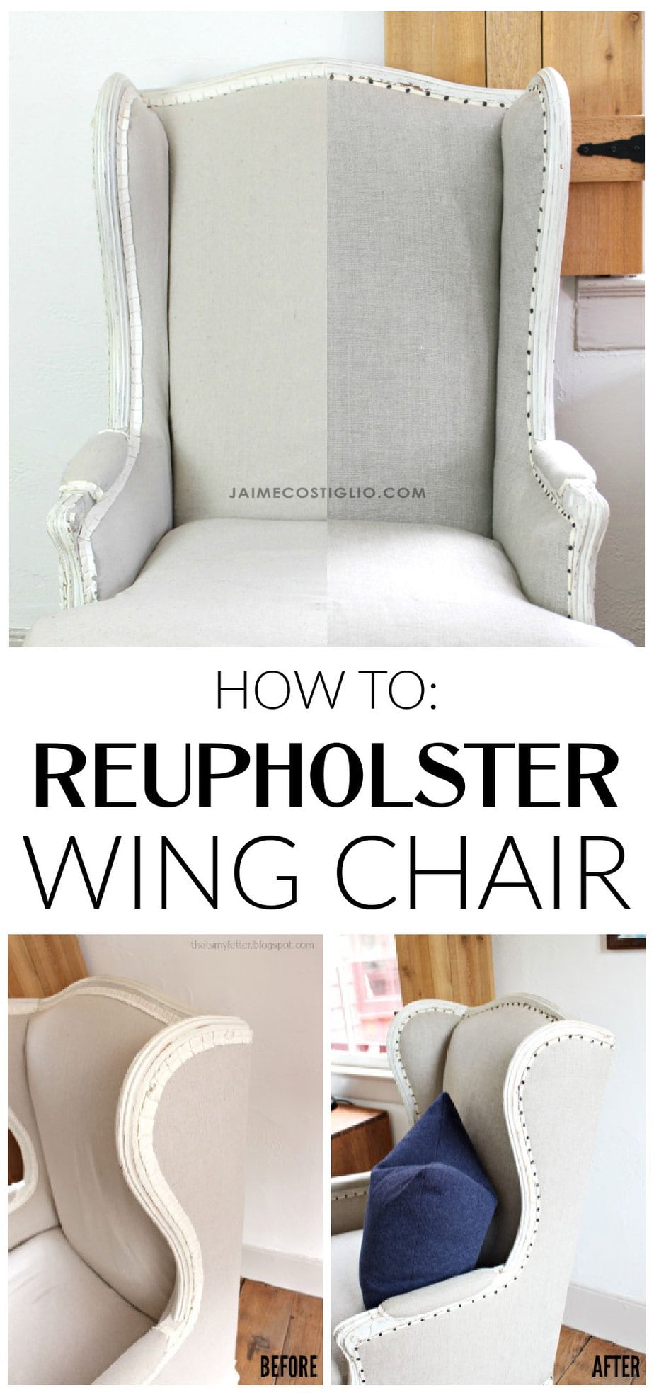 how to reupholster a wing chair