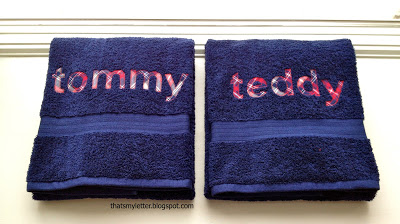 diy personalized bath towels