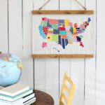 DIY USA Map Wall Hanging