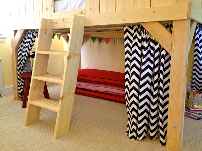 clubhouse loft bed stairs