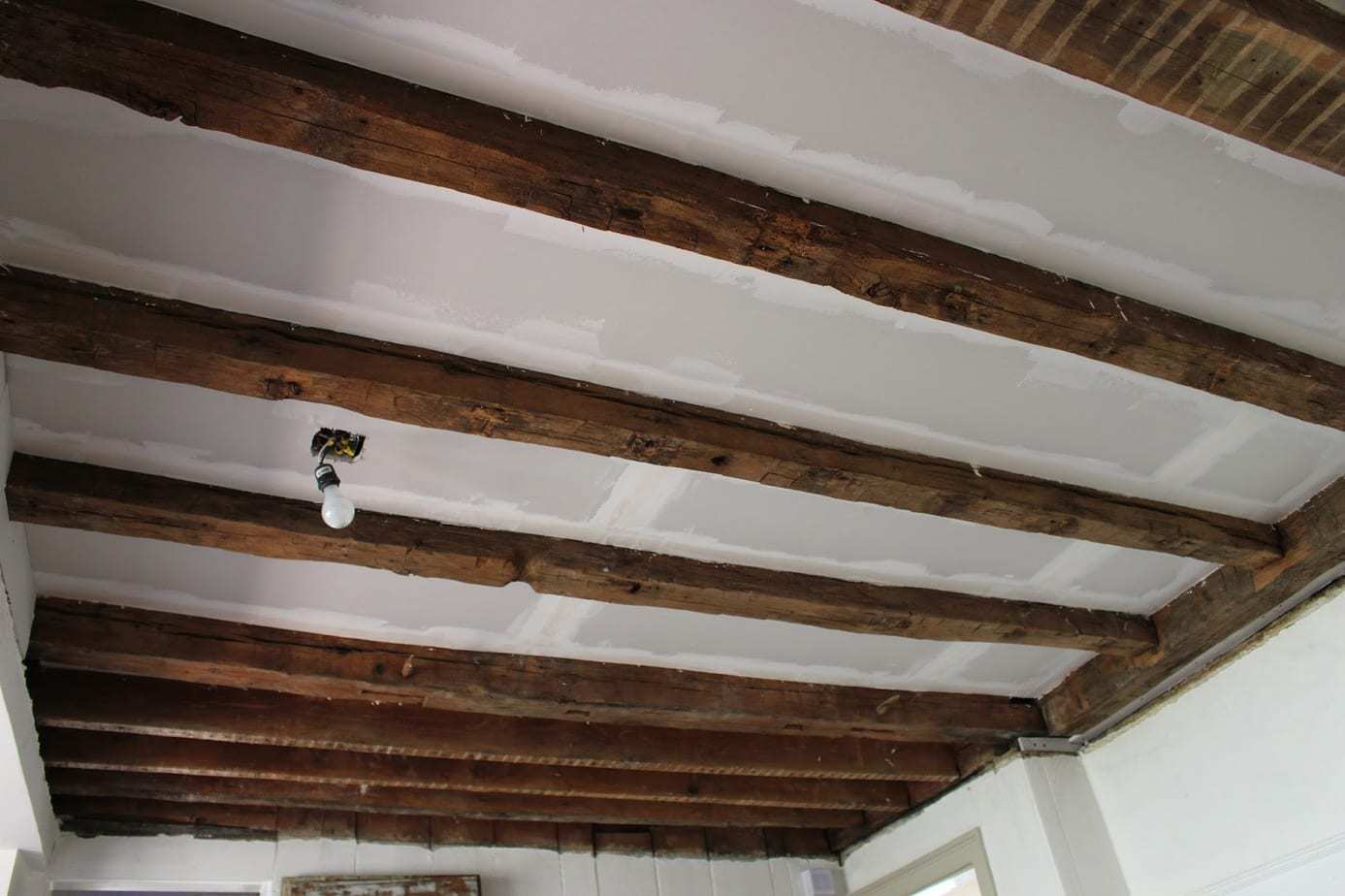 Ceiling Makeover How To Expose Wood Beams Jaime Costiglio