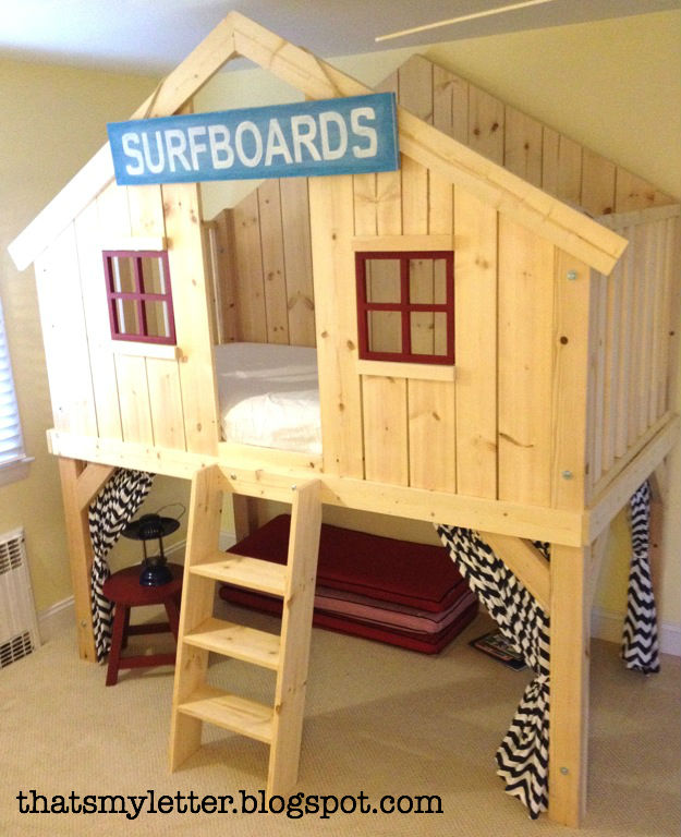 How To Build A Clubhouse Loft Bed, How To Make A Twin Size Loft Bed