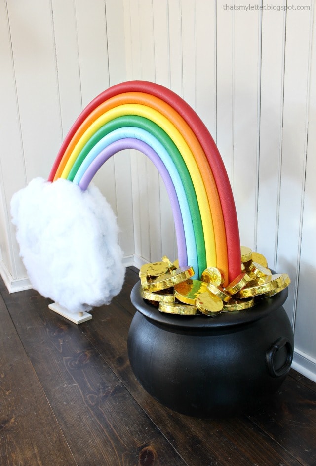 diy giant pot of gold party decoration
