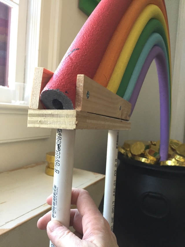 pvc pipes to hold rainbow portion