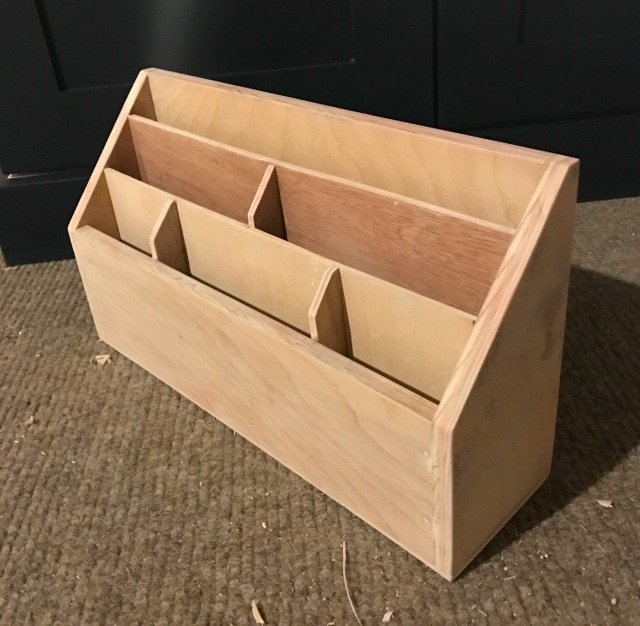 letter holder from scrap wood