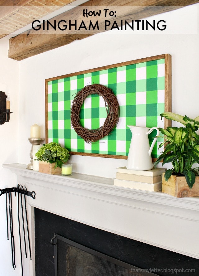 large gingham painting tutorial