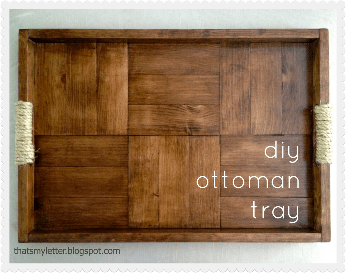 Diy Ottoman Tray Parquet Pattern