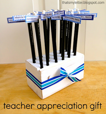 diy pencil holder teacher appreciation gift