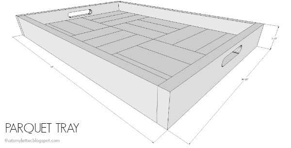 diy parquet patterned tray free plans