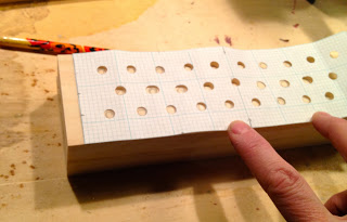 paper template made with hole punch