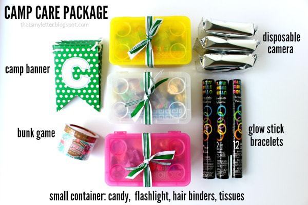 diy camp care package items