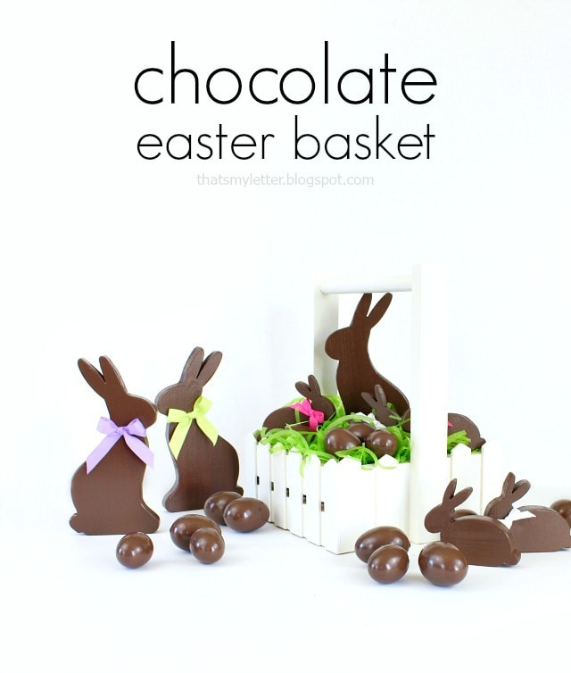diy chocolate easter basket