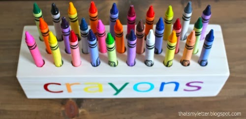 How To Make a Personalized DIY Crayon Holder - THE SWEETEST DIGS