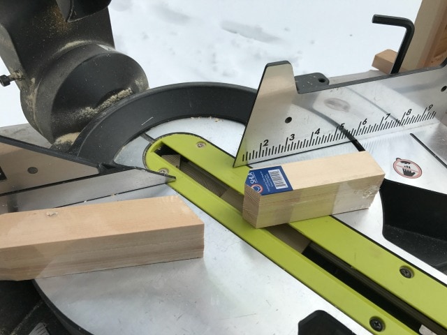 cutting fence pickets on miter saw