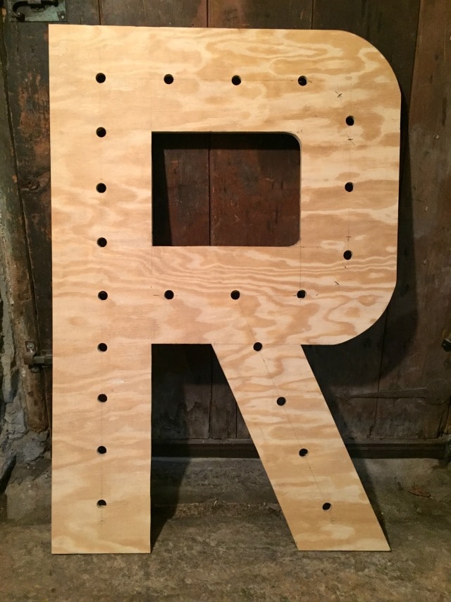Diy Giant Marquee Letters Jaime Costiglio, How To Make Large Wooden Letters