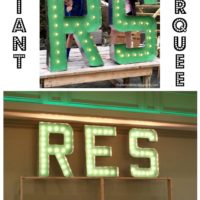giant marquee letters