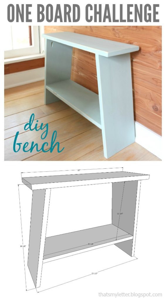 one board challenge simple bench free plans