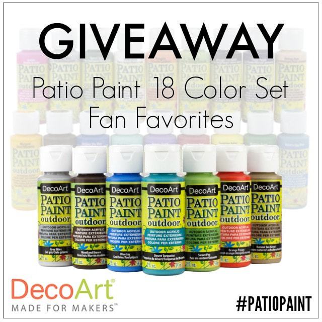 DecoArt Patio Paint giveaway