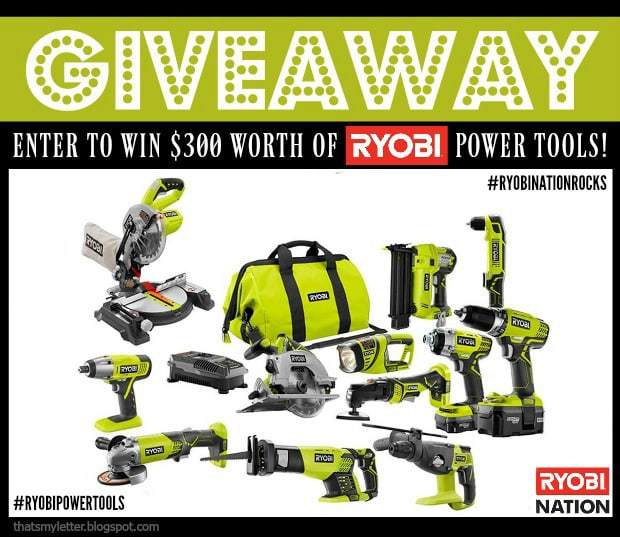 Ryobi power tools giveaway