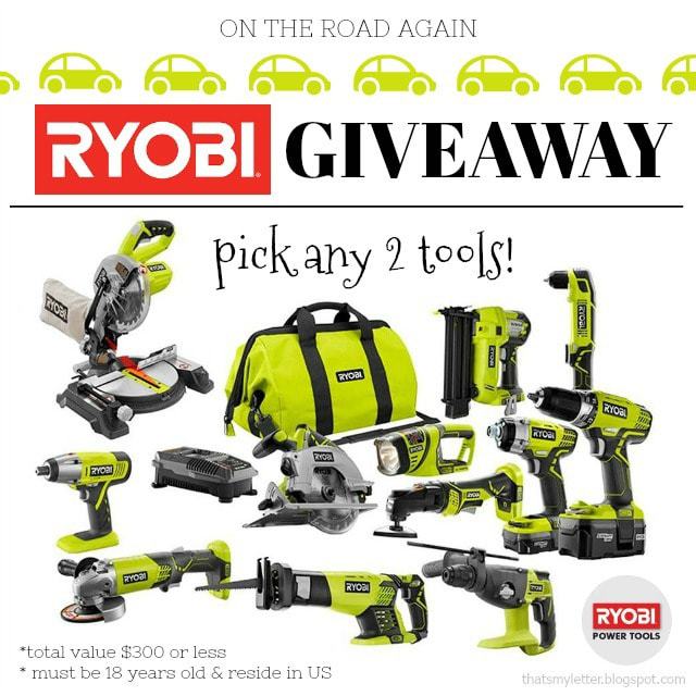 ryobi power tools giveaway