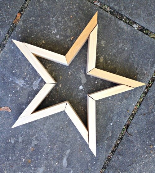 Measurements and angles for making wooden stars