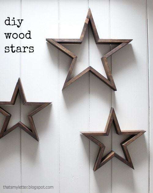 1-12'' Pointed Wooden Star