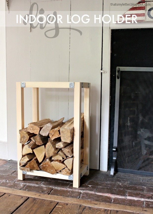 diy indoor log holder