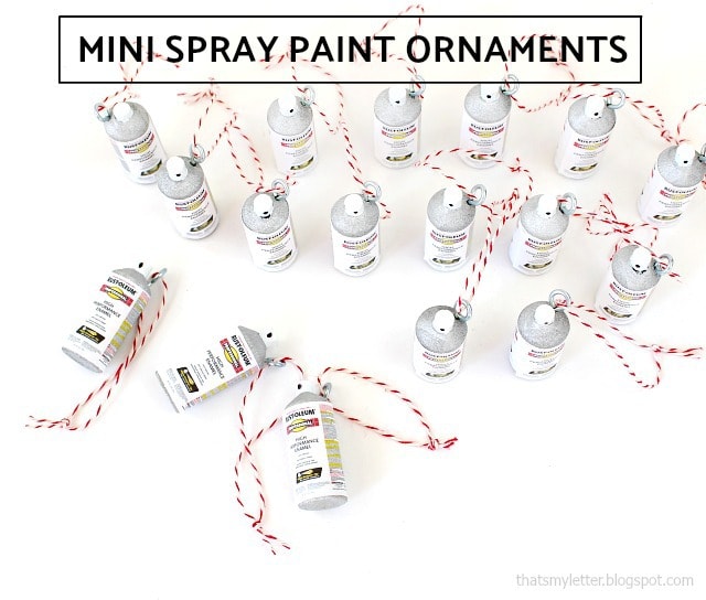 mini spray paint ornament
