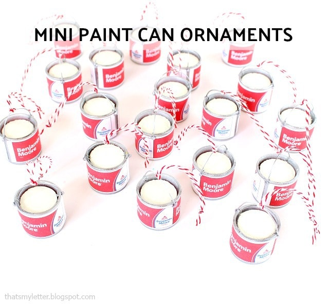 diy mini paint can ornaments