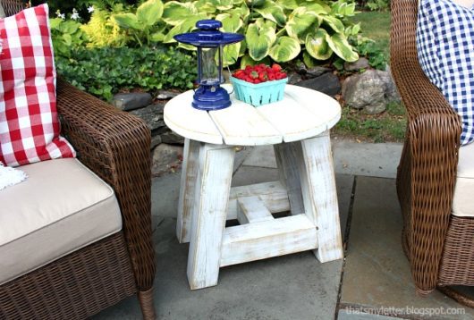 Truss Beam Side Table Free Plans