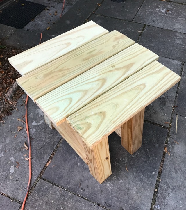 truss beam side table top