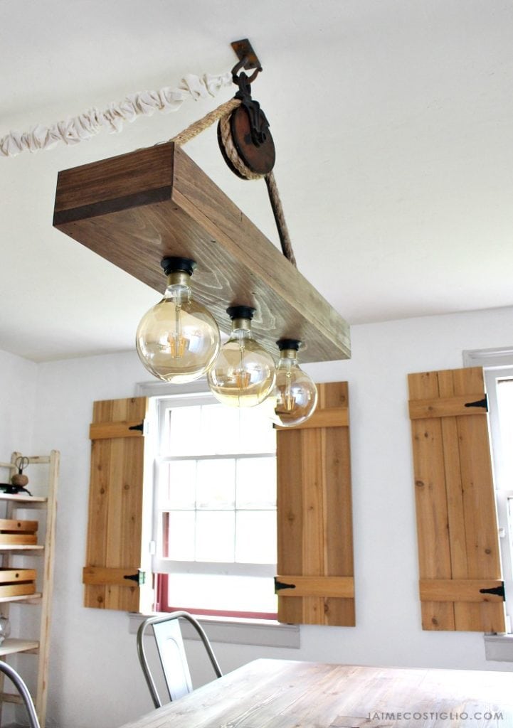 DIY Hanging Light Fixture - Jaime Costiglio