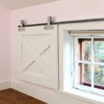 Barn Door Window Coverings with Simpson Strong-Tie Hardware