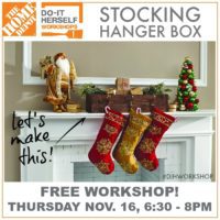 stocking hanger box DIH workshop