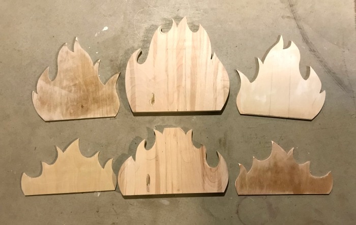play campfire fire pieces cut out