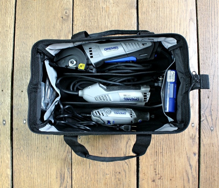dremel combo kit in storage bag