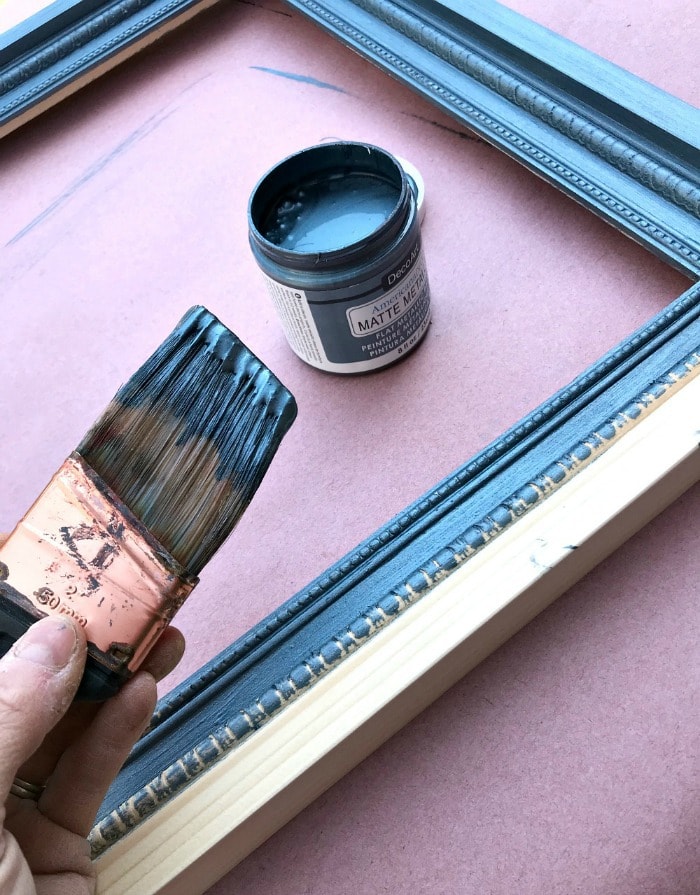 painting matte metallics on wood