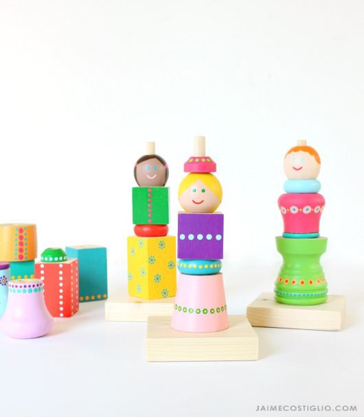 DIY Mix & Match Wood People - Jaime Costiglio