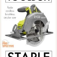 ryobi cordless brushless circular saw toolbox staple