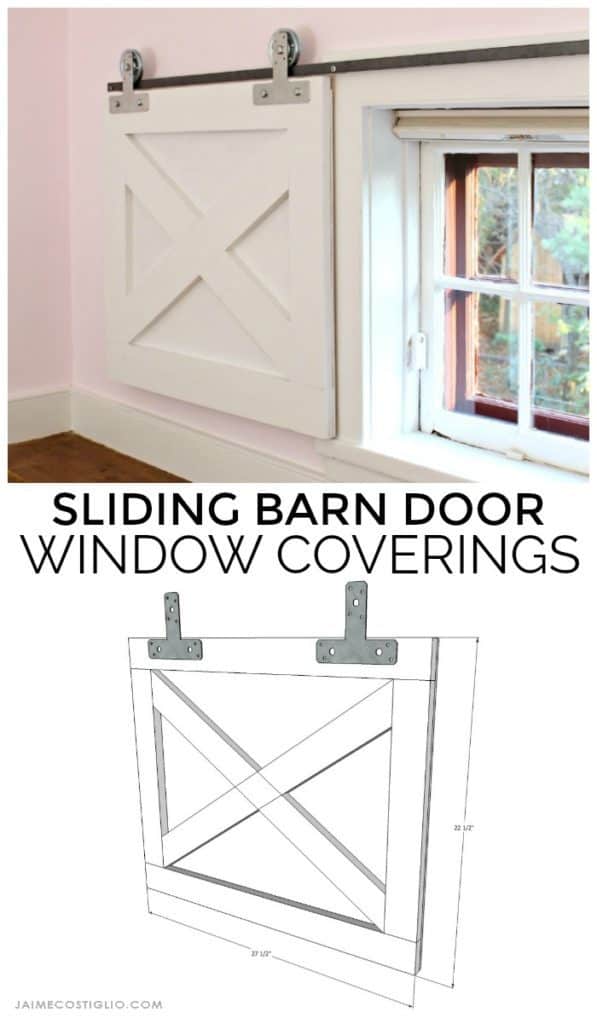 Barn Door Window Coverings with Simpson Strong-Tie Hardware - Jaime ...