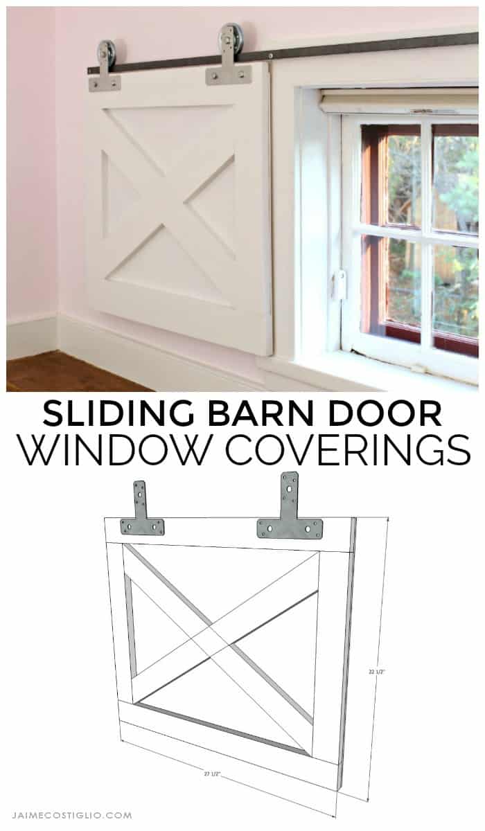 sliding barn door window coverings